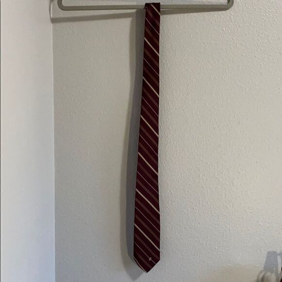 Lanvin Red Stripe Tie  - Picture 3 of 4